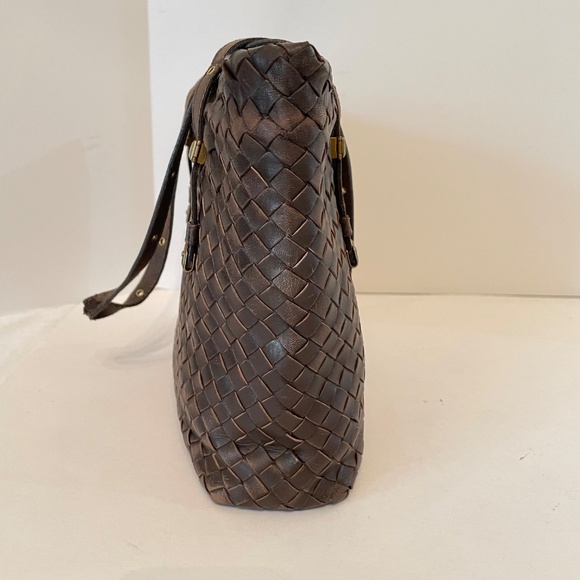 Bottega Veneta Intrecciato small tote 162937 Leather Shoulder Handbag Brown - Picture 5 of 16